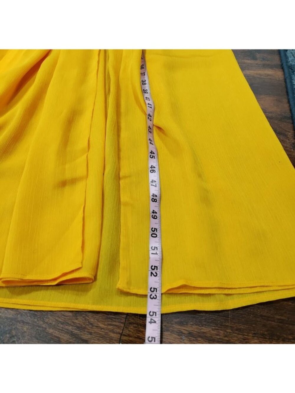 Miss Circle XXS Silk Pleated Corset Slit Maxi Dress Yellow Back In Style - Picture 15 of 15